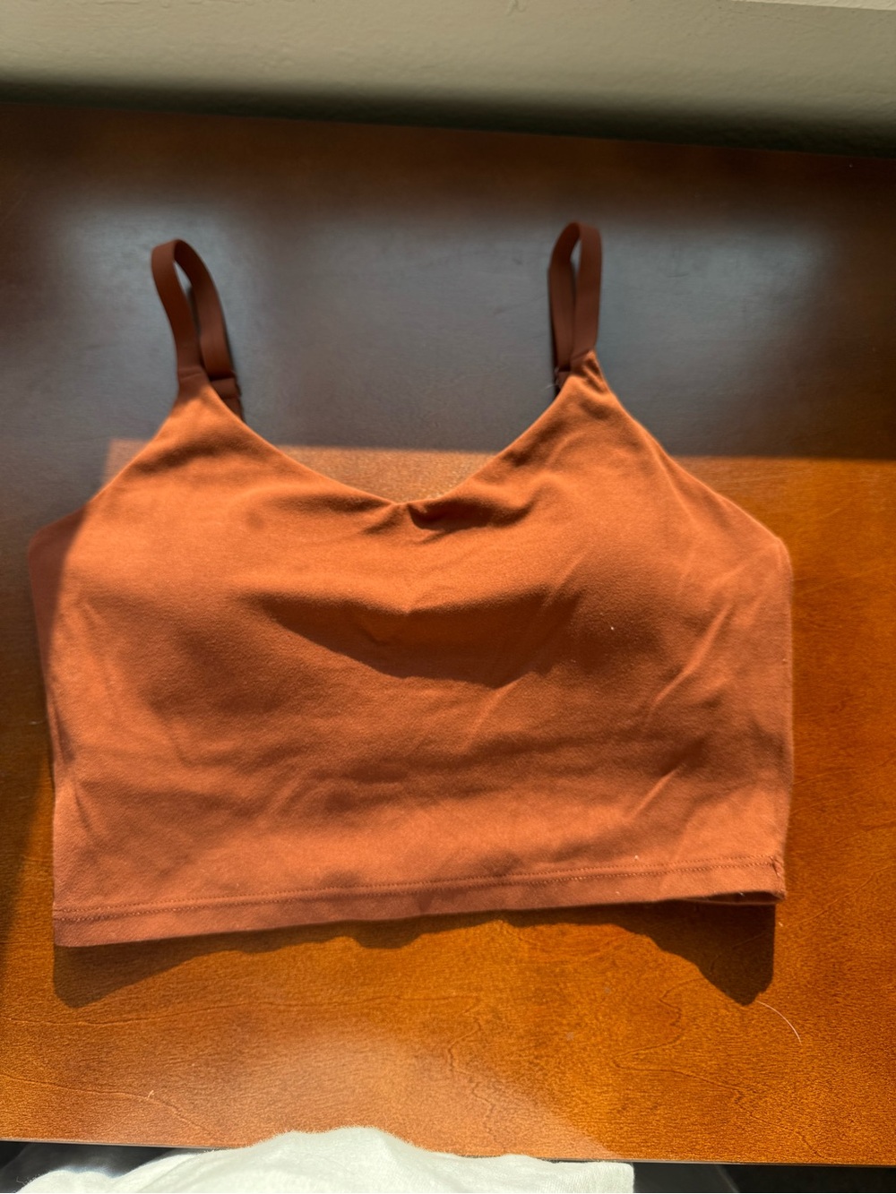 Athleta Rust Cropped bra tank